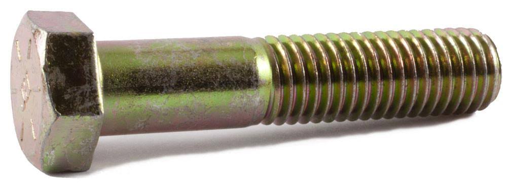 3/4-10 x 7 1/2 Grade 8 Hex Cap Screw Yellow Zinc Plated U560