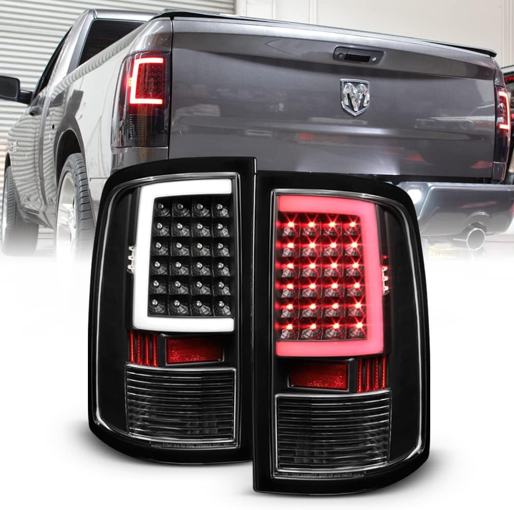 Black Housing LED Tail Lights for Dodge Ram 1500 2500 3500 D526
