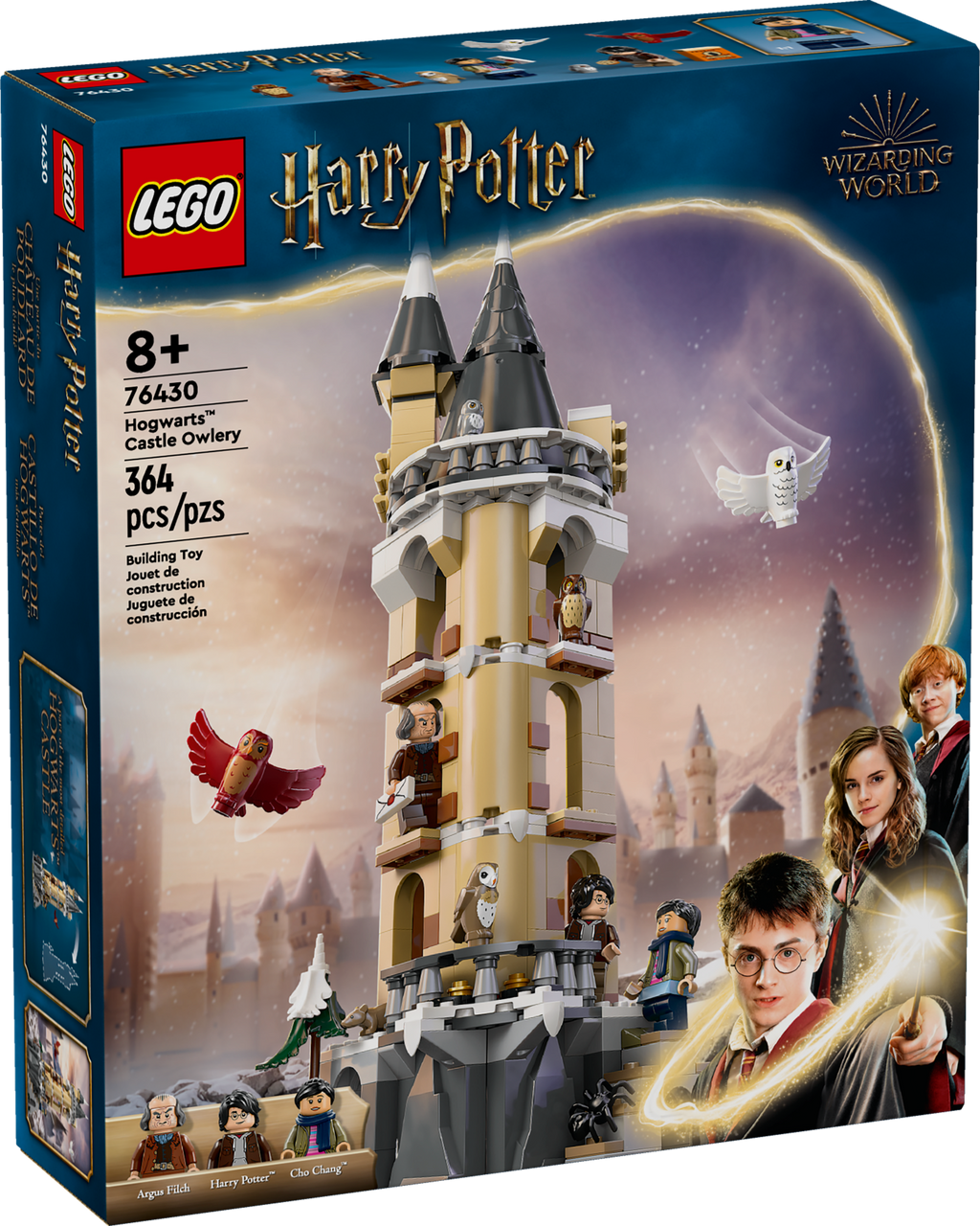 LEGO Harry Potter Hogwarts Castle Owlery Toy Playset with 3 Characters I87556