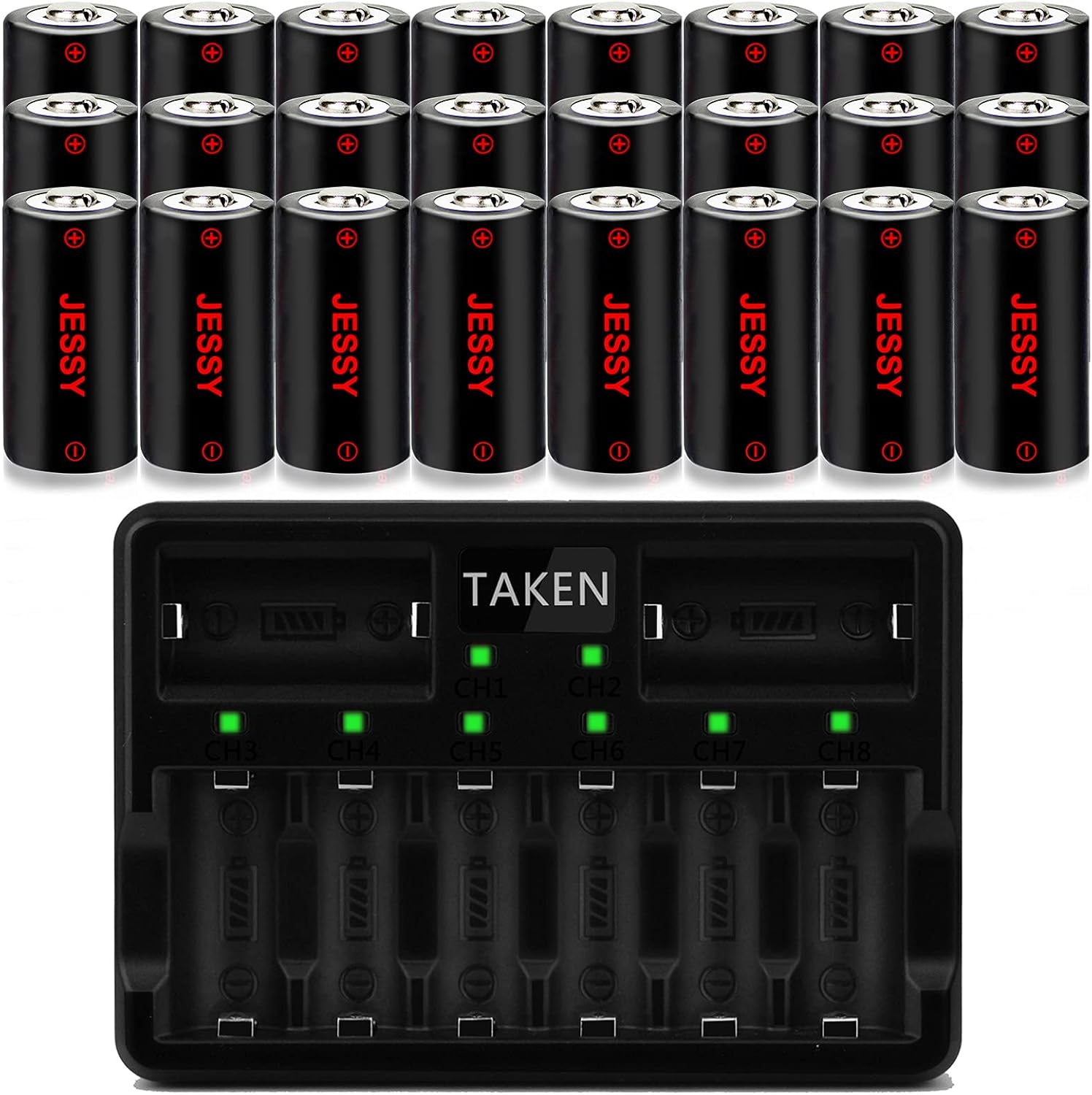 Rechargeable Batteries (24 Pack) with Charger P3607