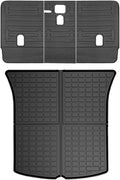 Black Custom Fit TPE Rear Seat Cover Mats and Cargo Mats Combo Set T792881
