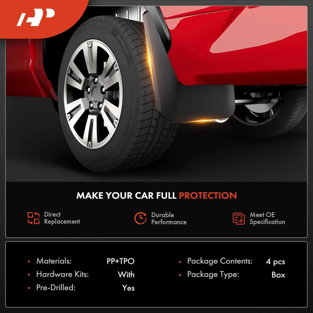 Splash Guard Mud Flaps 4-PC Set A6163