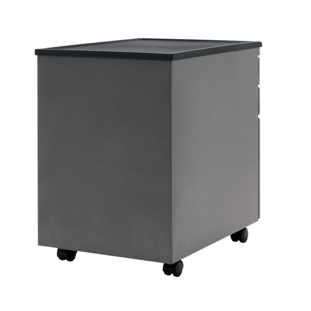 Pewter Mobile File Cabinet V9326