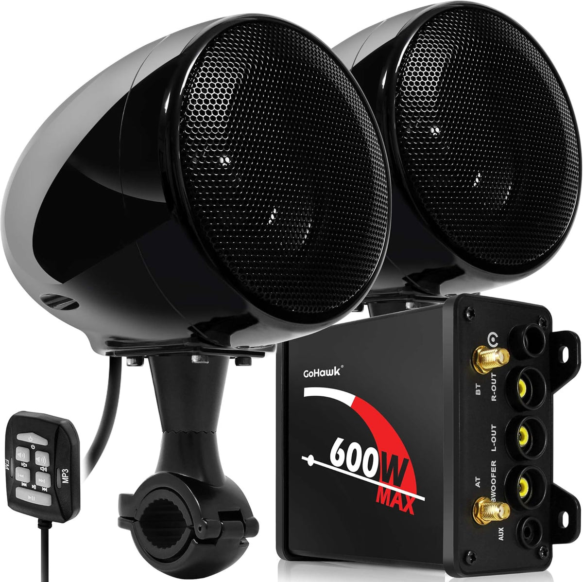 Waterproof Bluetooth Motorcycle Stereo Speakers Audio System Q879