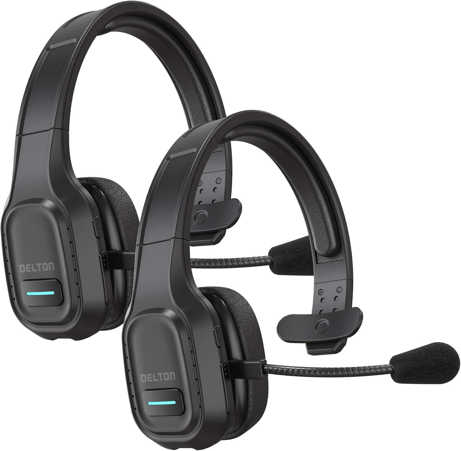 Wireless Computer Headset with Mic, On Ear Bluetooth 5.0, 30 Hour Talk Time, Pack of 2 M123311