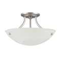 Two Light Semi-Flush Mount Satin Nickel E610658