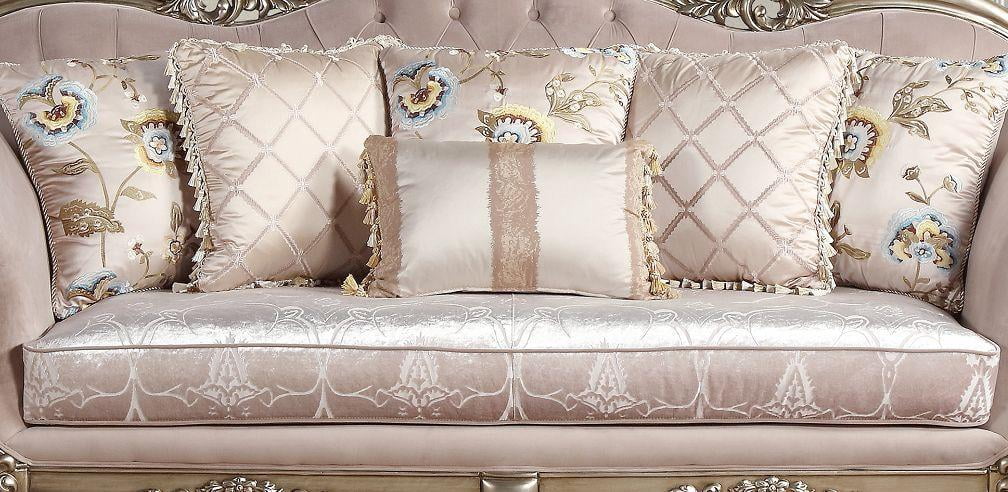 Champagne Wood Sofa Set 3Pcs K261497