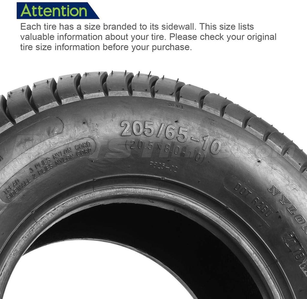 20.5x8-10 6PR Load Range C Trailer Tires, Set of 2 J428588