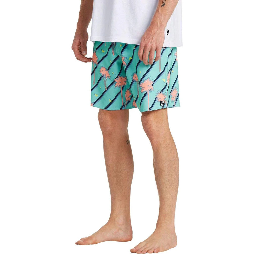 Sea Green 19 Inch Outseam Boardshort A4197