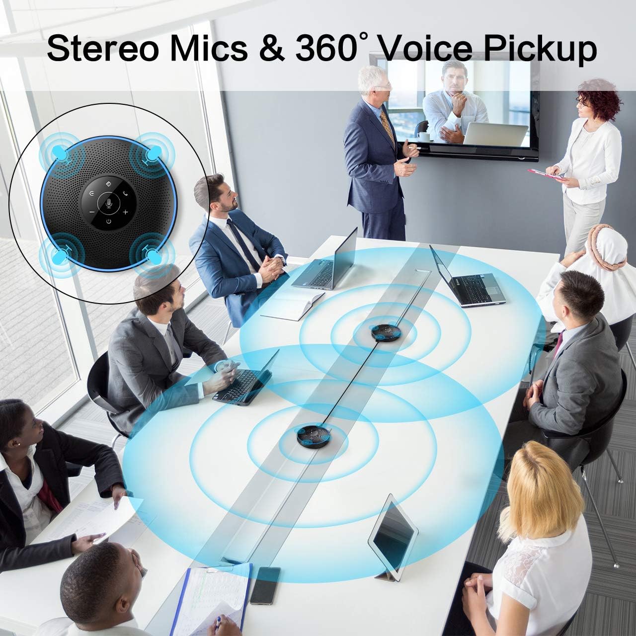 Wireless Speakerphone with 8 Mics I14776