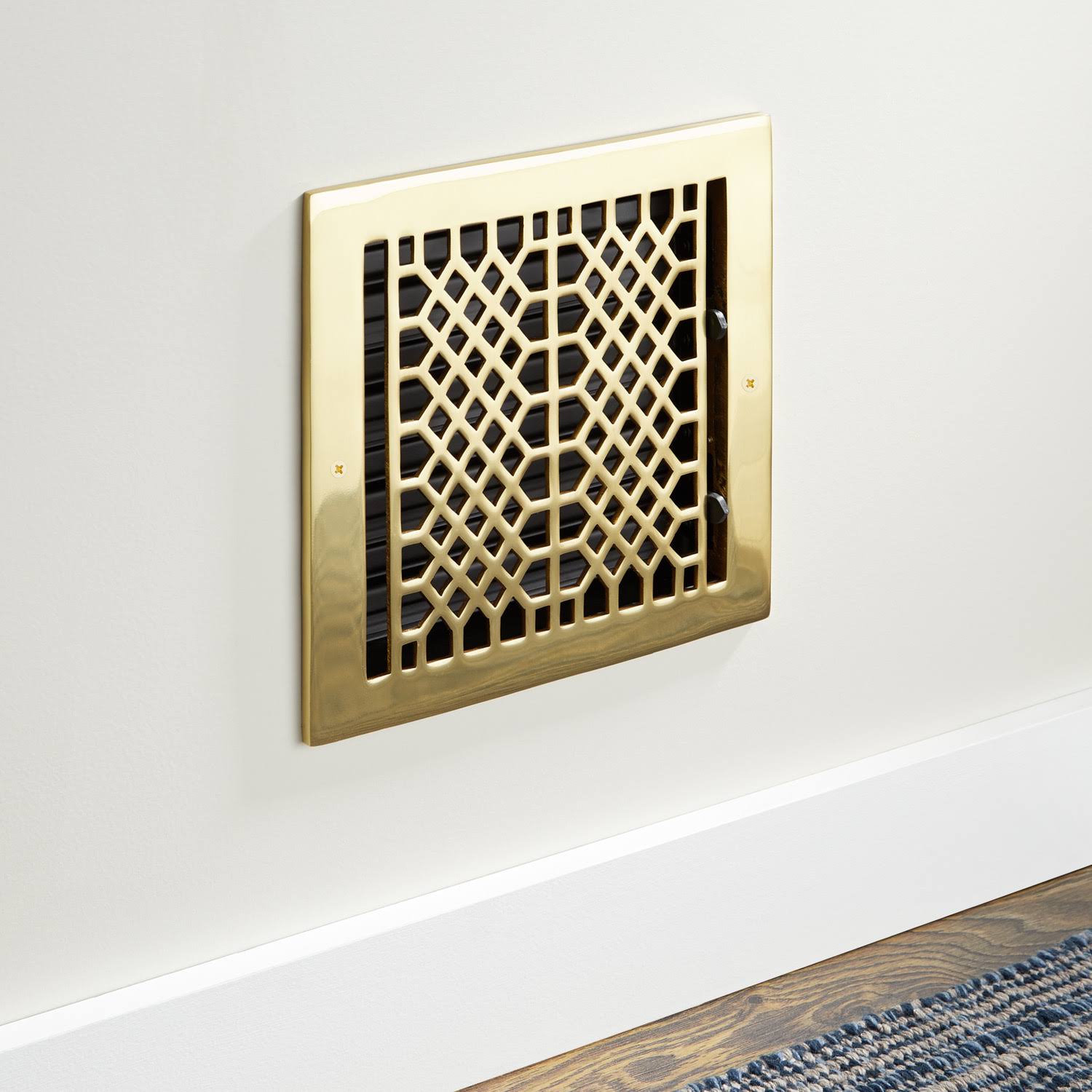 Polished Brass Wall Register M89458