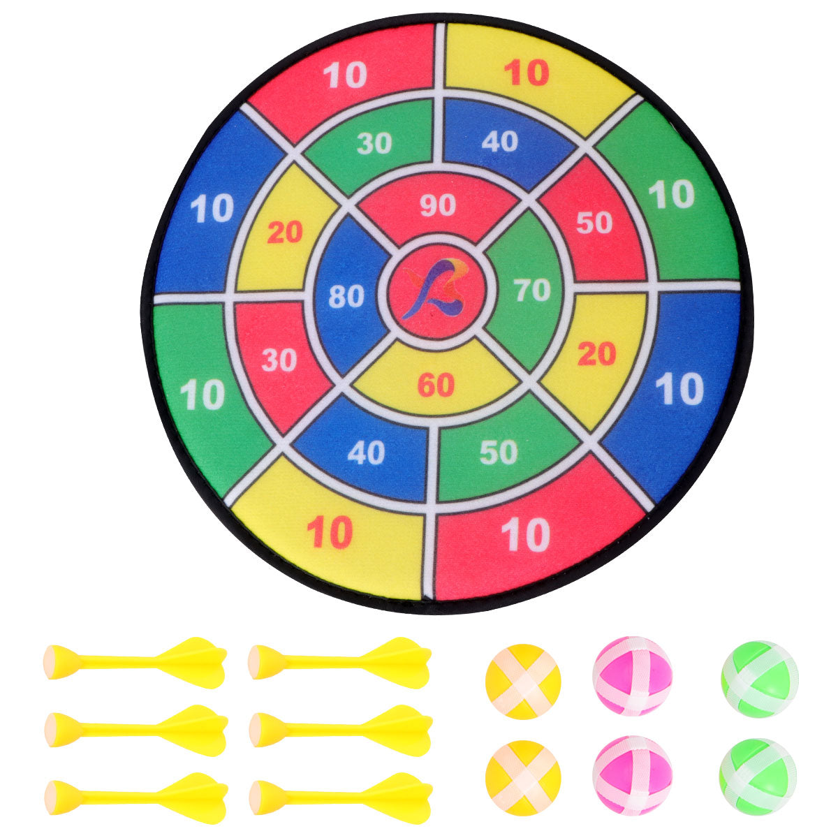 1 Set Sticky Ball Shooting Toy Party Game Supplies (30cm, 6pcs Sticky Ball and 6pcs Darts) A602993