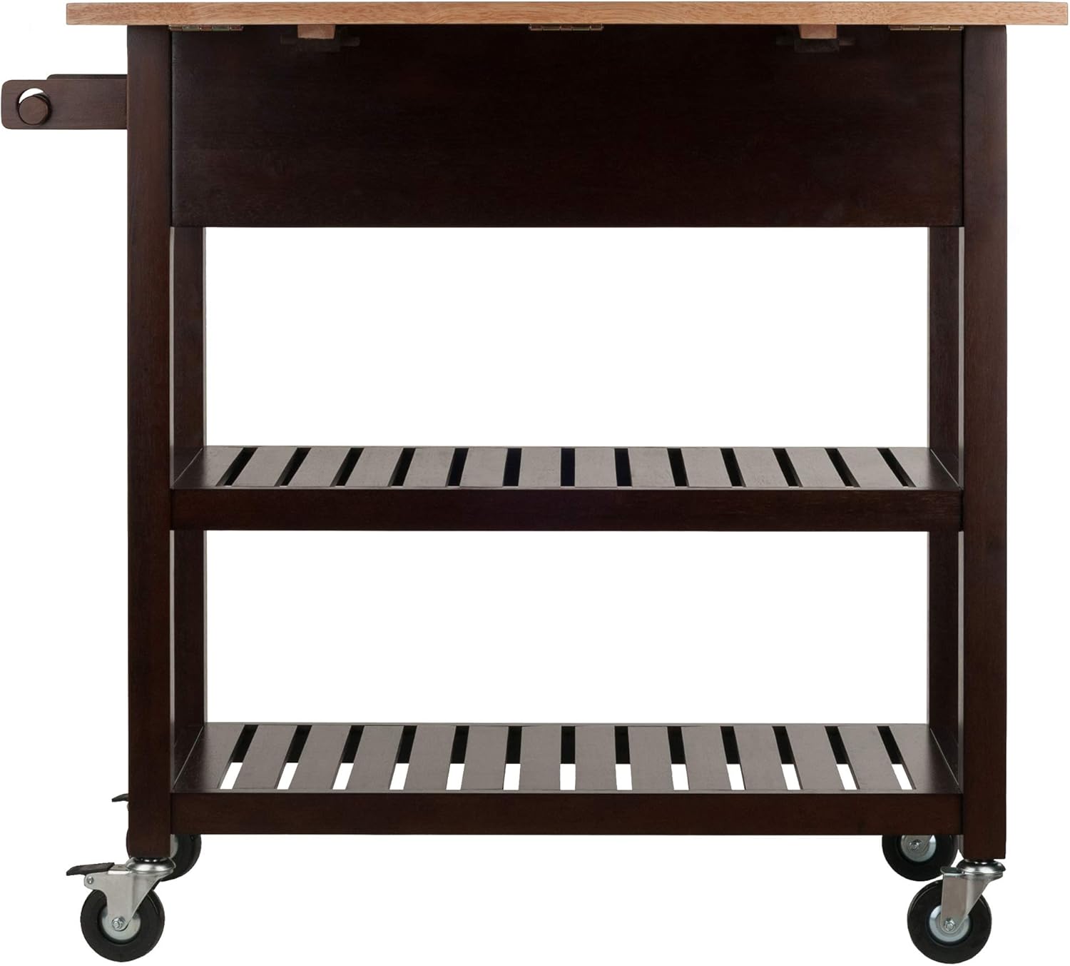 Cappuccino/Natural Kitchen Cart H29047