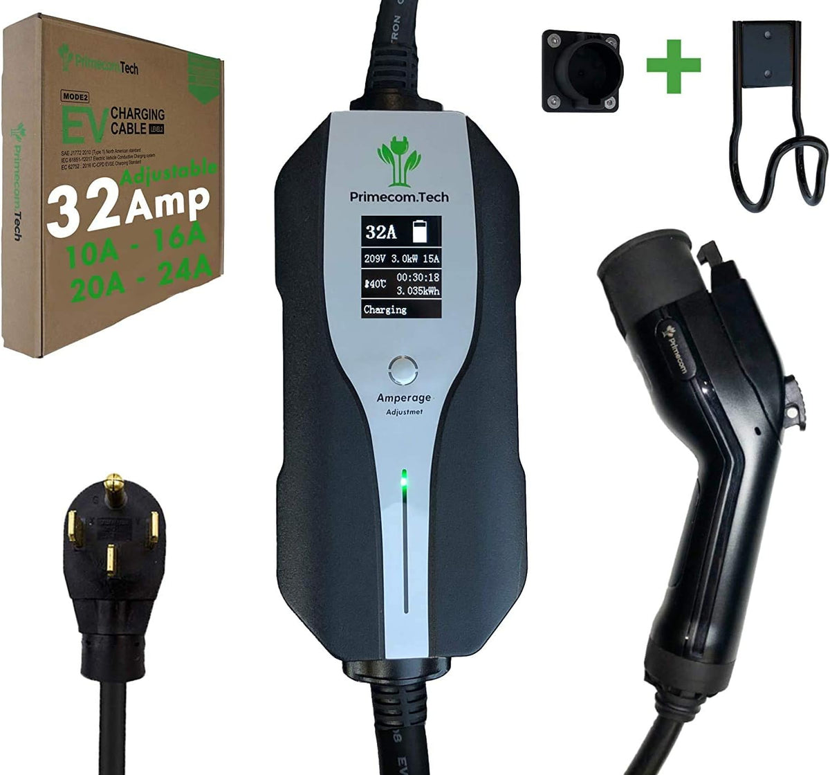 Level 2 Electric Vehicle Charger with 30Ft Cable I385