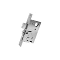 Satin Brass and Brown Left Hand Reverse Bevel Lever Mortise Lock B4084