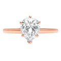 14K Rose Gold Solitaire Engagement Ring L3034