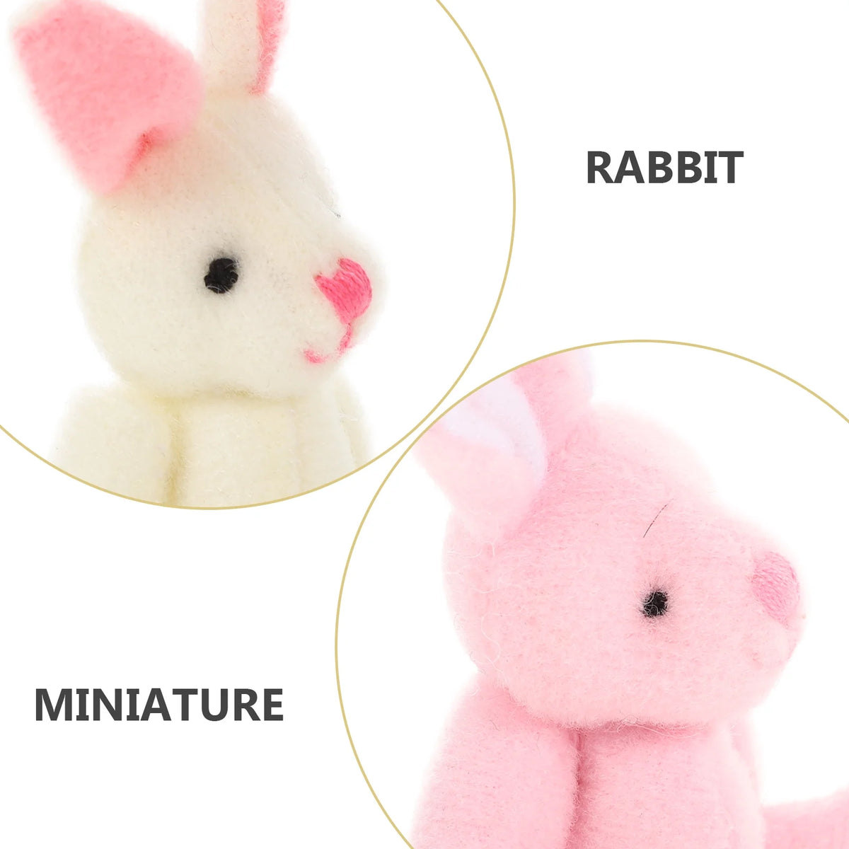 45 Pcs Mini Bunny Plush Toy O3053