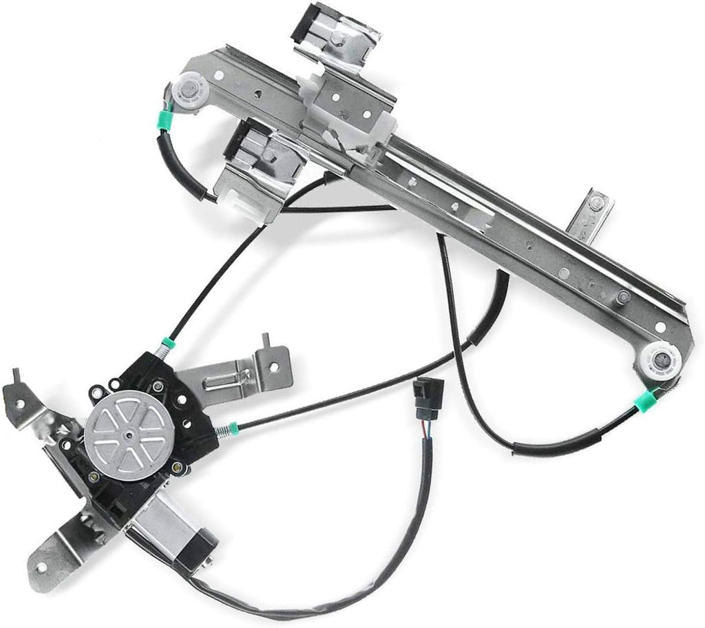 Rear Left Window Regulator with Motor for Chevrolet Tahoe GMC Yukon 2000-2006 Cadillac Escalade 2002-2006 Pack of 2 B48286