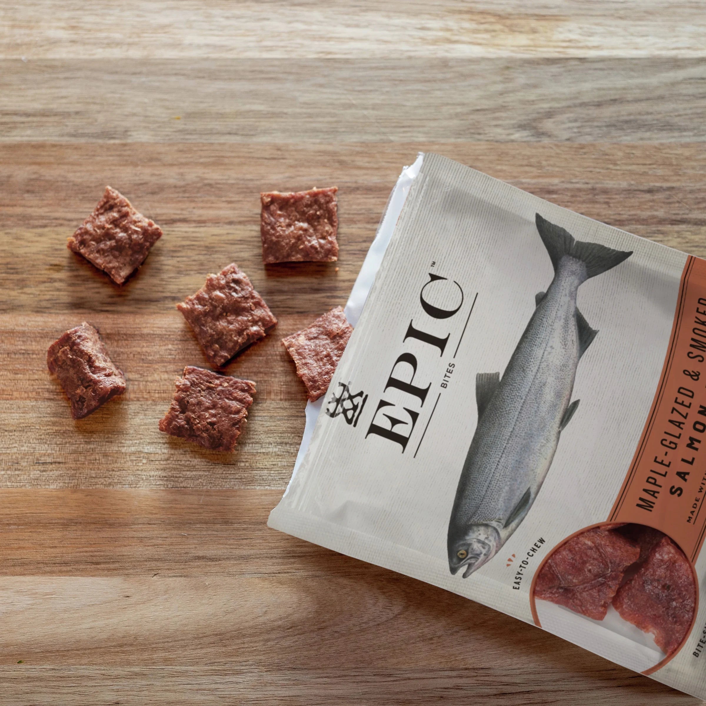Salmon Bites, Wild Caught, 8 ct, 2.5 oz Pouches H488054
