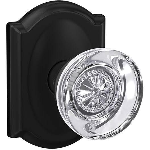 Matte Black Passage and Privacy Lock Knob M8124