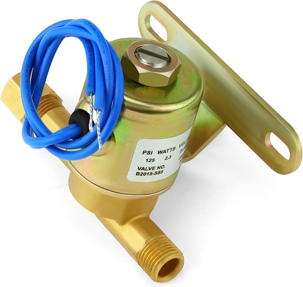 24V Brass Humidifier Solenoid Valve, 3/32" Orifice, 2.3 Watt 60 Hz D600708