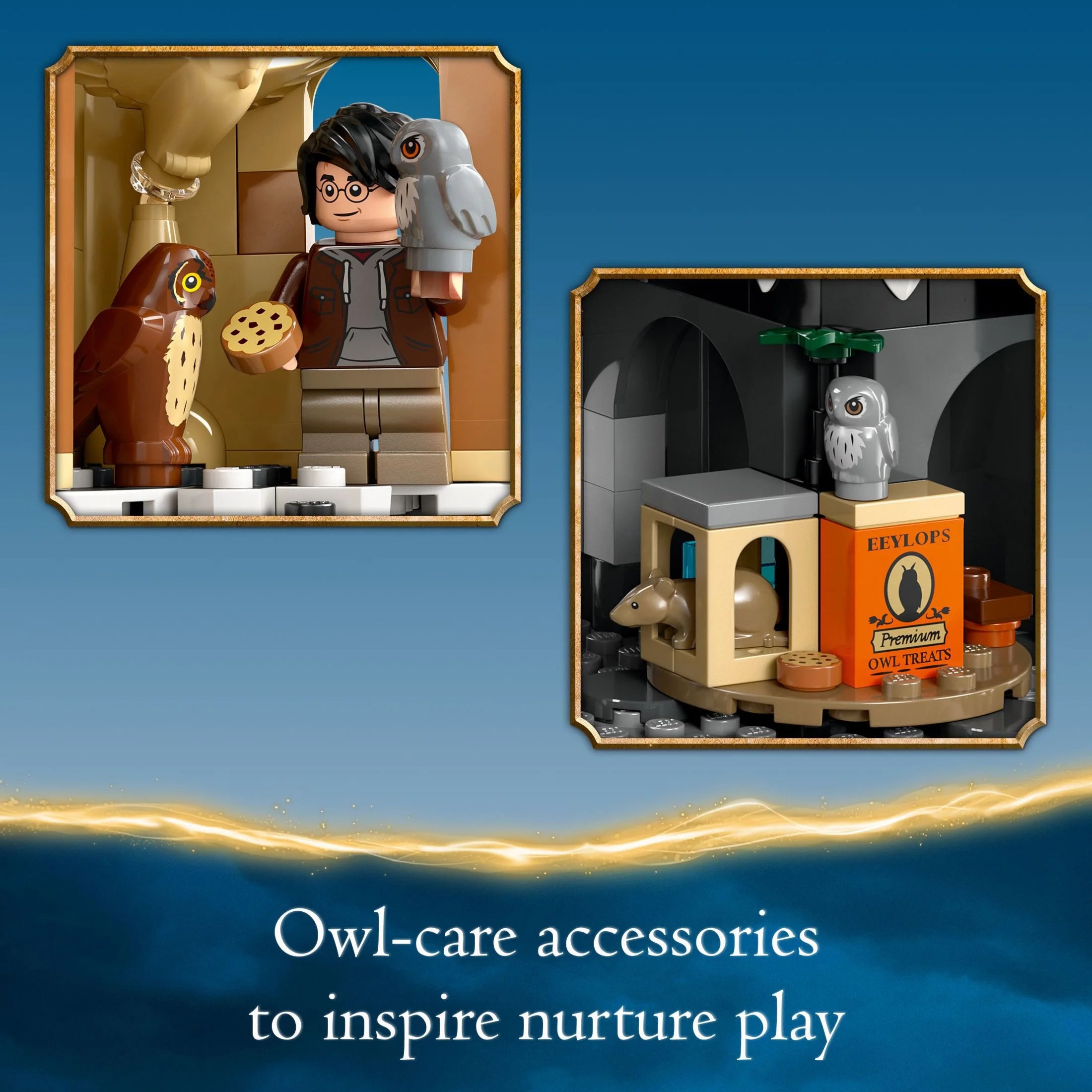 LEGO Harry Potter Hogwarts Castle Owlery Toy Playset with 3 Characters I87556