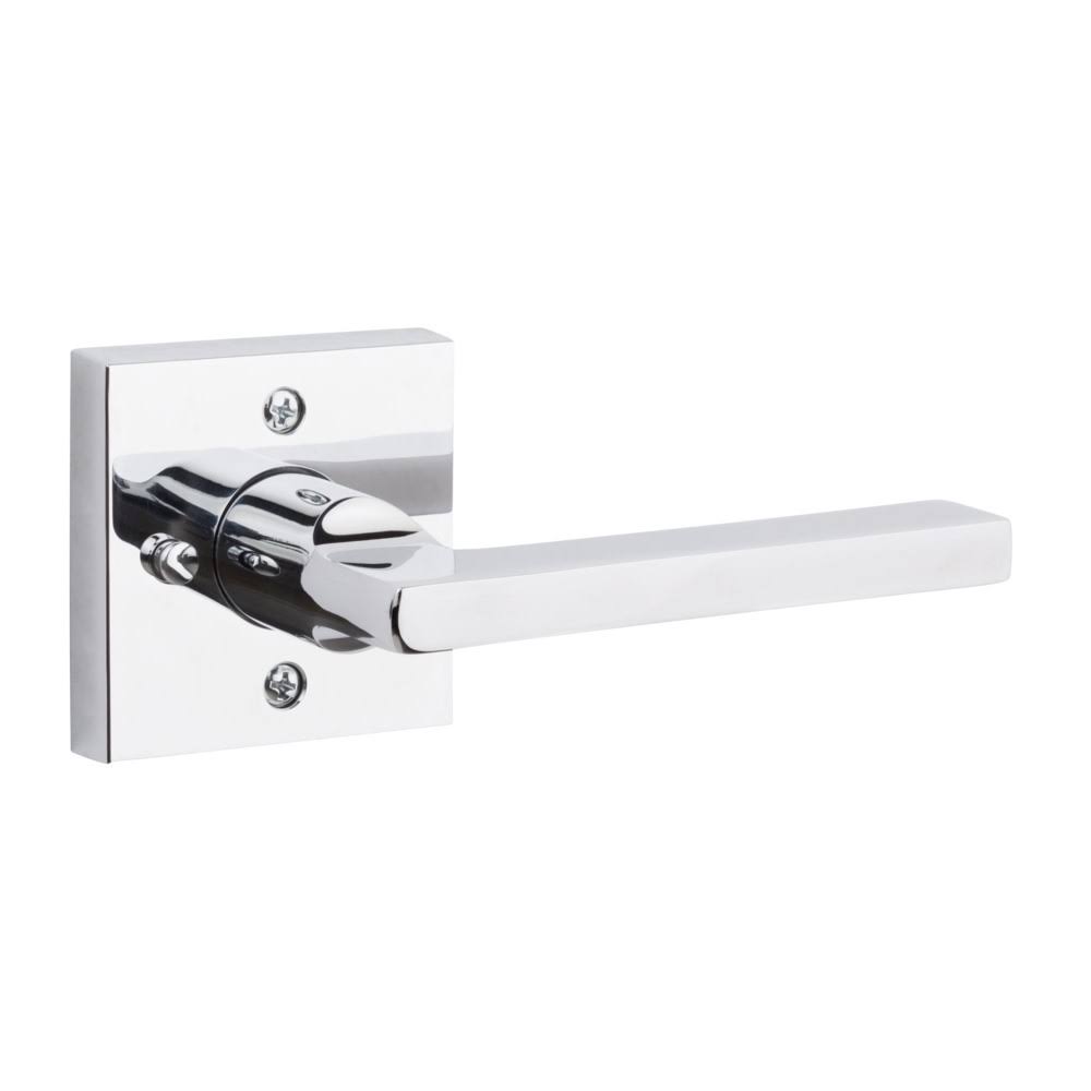 Satin Black Square Privacy Lever Set C609