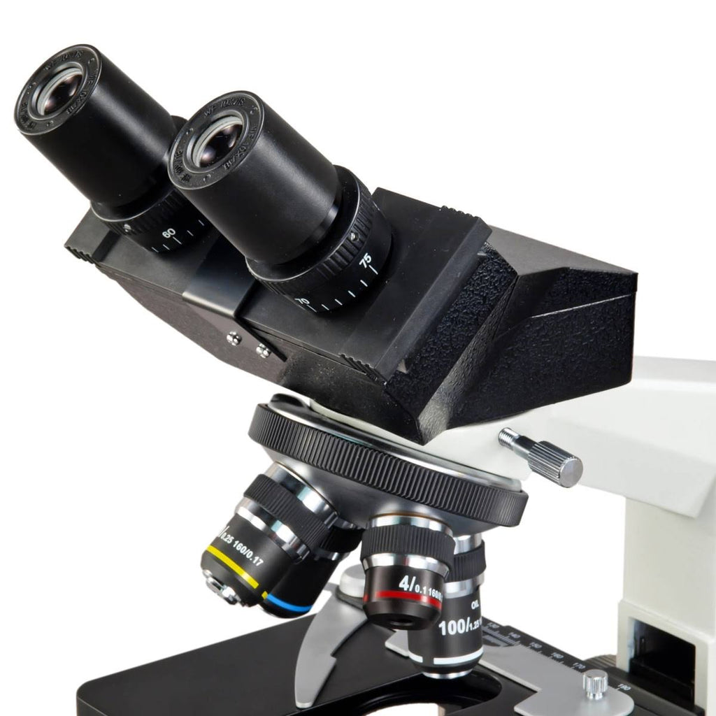 40X-2000X Compound Binocular LED Biological Microscope with Aluminum Carrying Case O2339