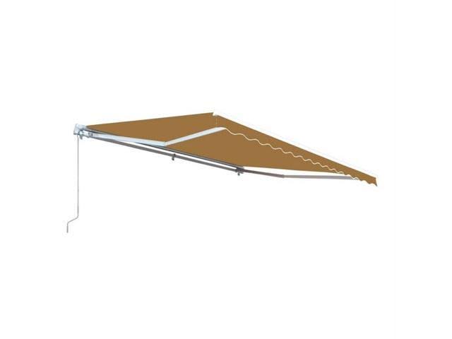 Sand Color Retractable Patio Awning 13 x 10 ft Canopy K85512