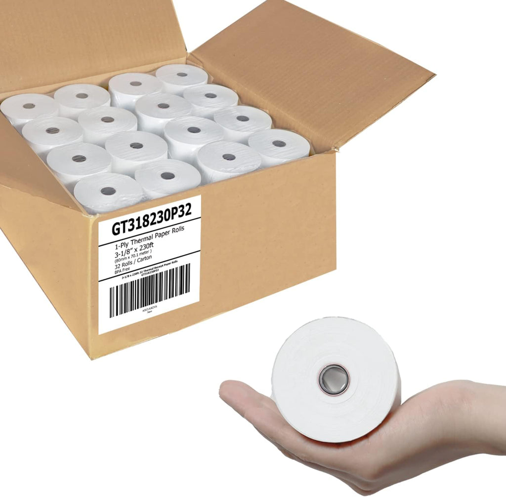 32 Rolls Thermal Paper Receipt Rolls, BPA Free Z4262