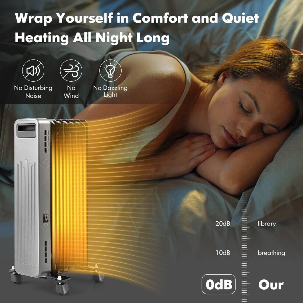 Portable Oil-Filled Radiator Heater M76365