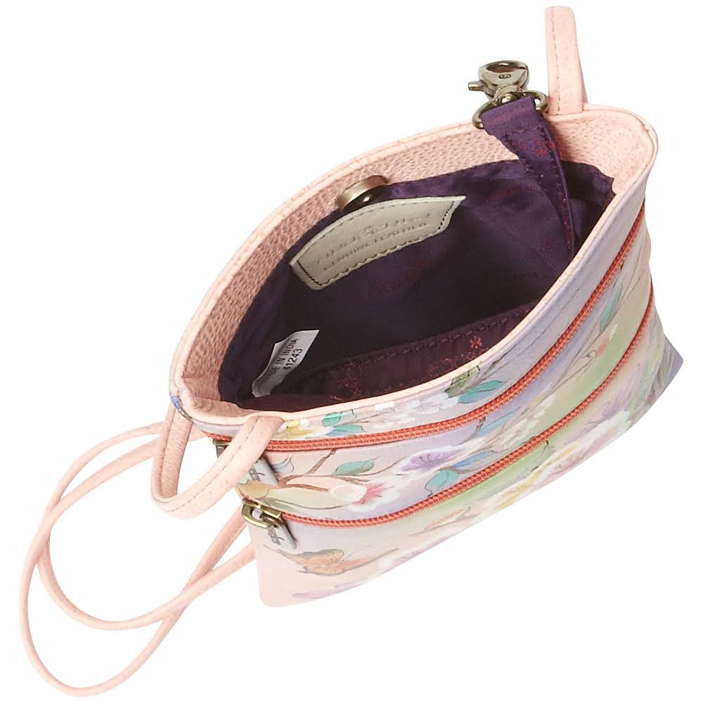 Handpainted Leather Mini X-Body Bag Y8456