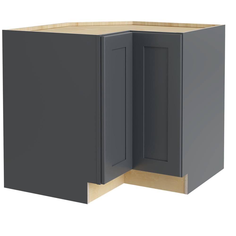 Onyx Painted Pine Lazy Susan Corner Base Cabinet T46586