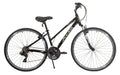 Women's 700C Hybrid Bike, Shiny Black, 17" C521