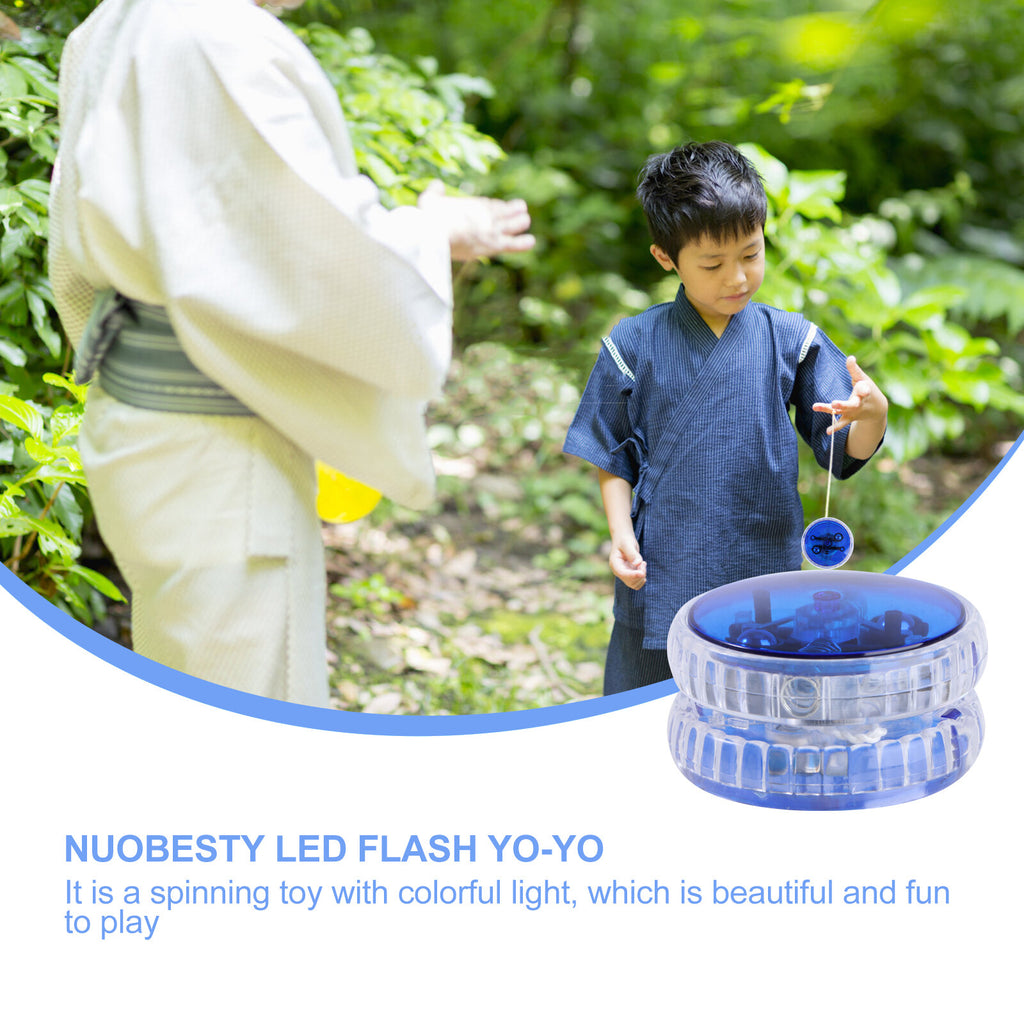 Blue LED Luminous Yoyo with String J452