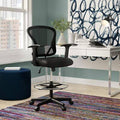 Fabric Drafting Chair B377