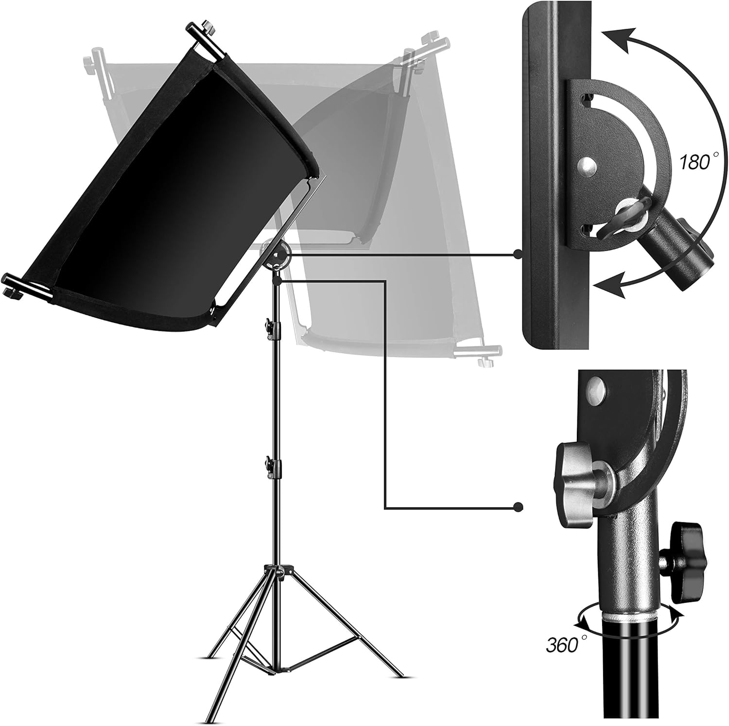 Curved Eyelighter Light Reflector with Carrying Bag P30225