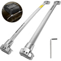 Silver Stainless Steel Roof Rack Cross Bar Pair B2478