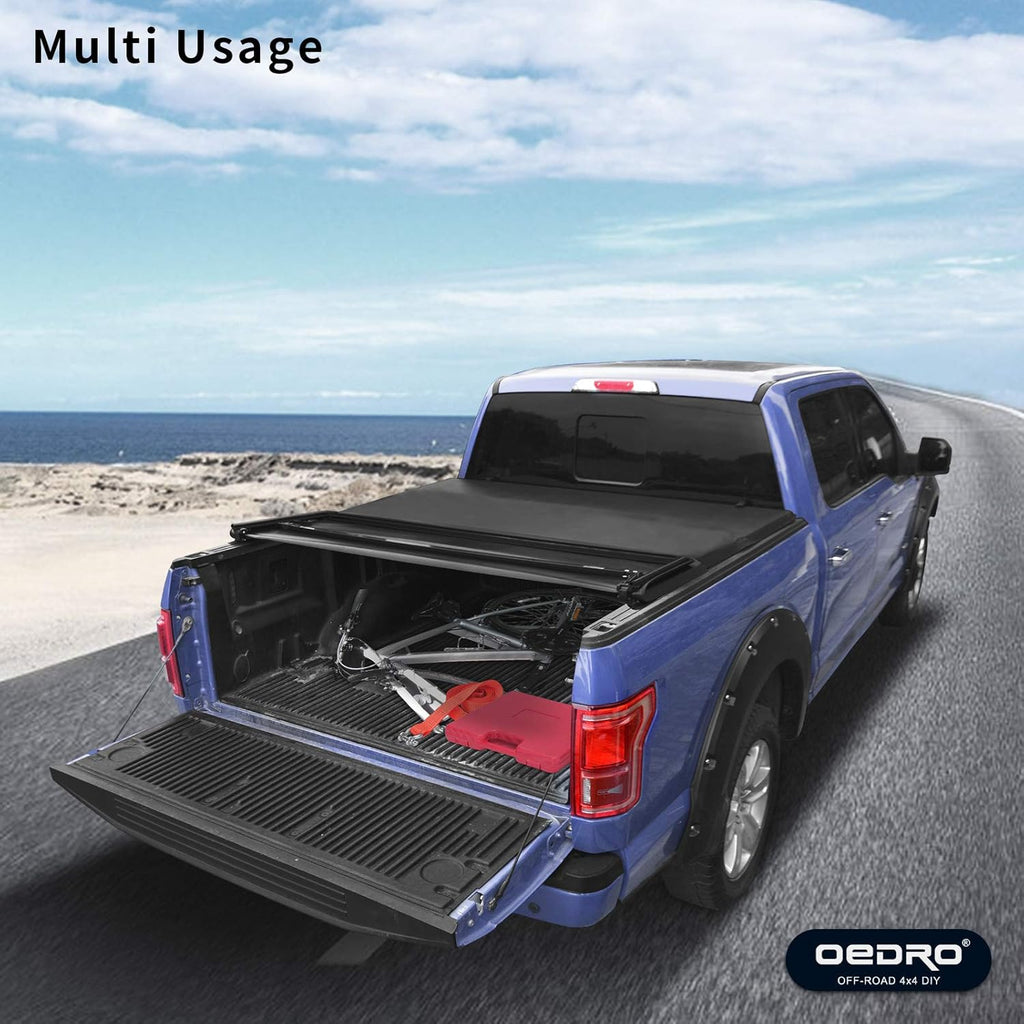 Soft Quad Fold Tonneau Cover Truck Bed Cover D7884