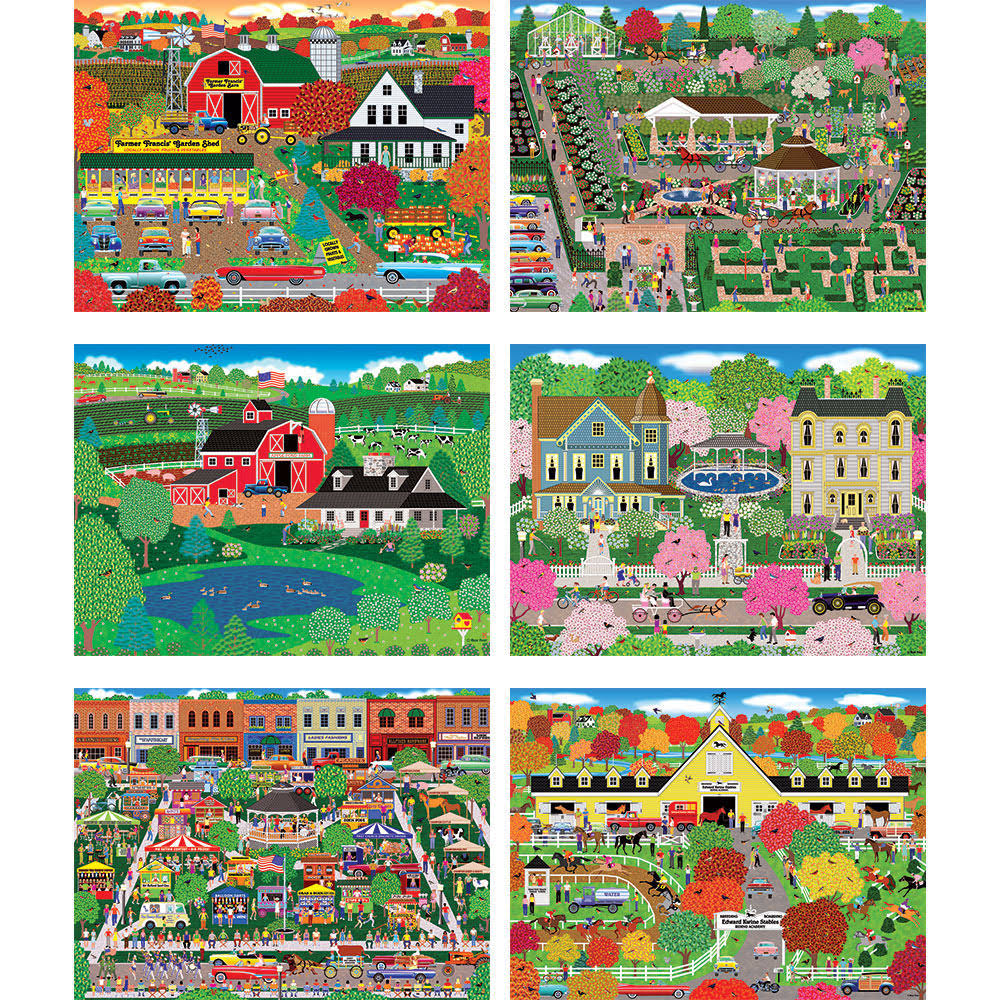 Set of 6 Jigsaw Puzzles P568546