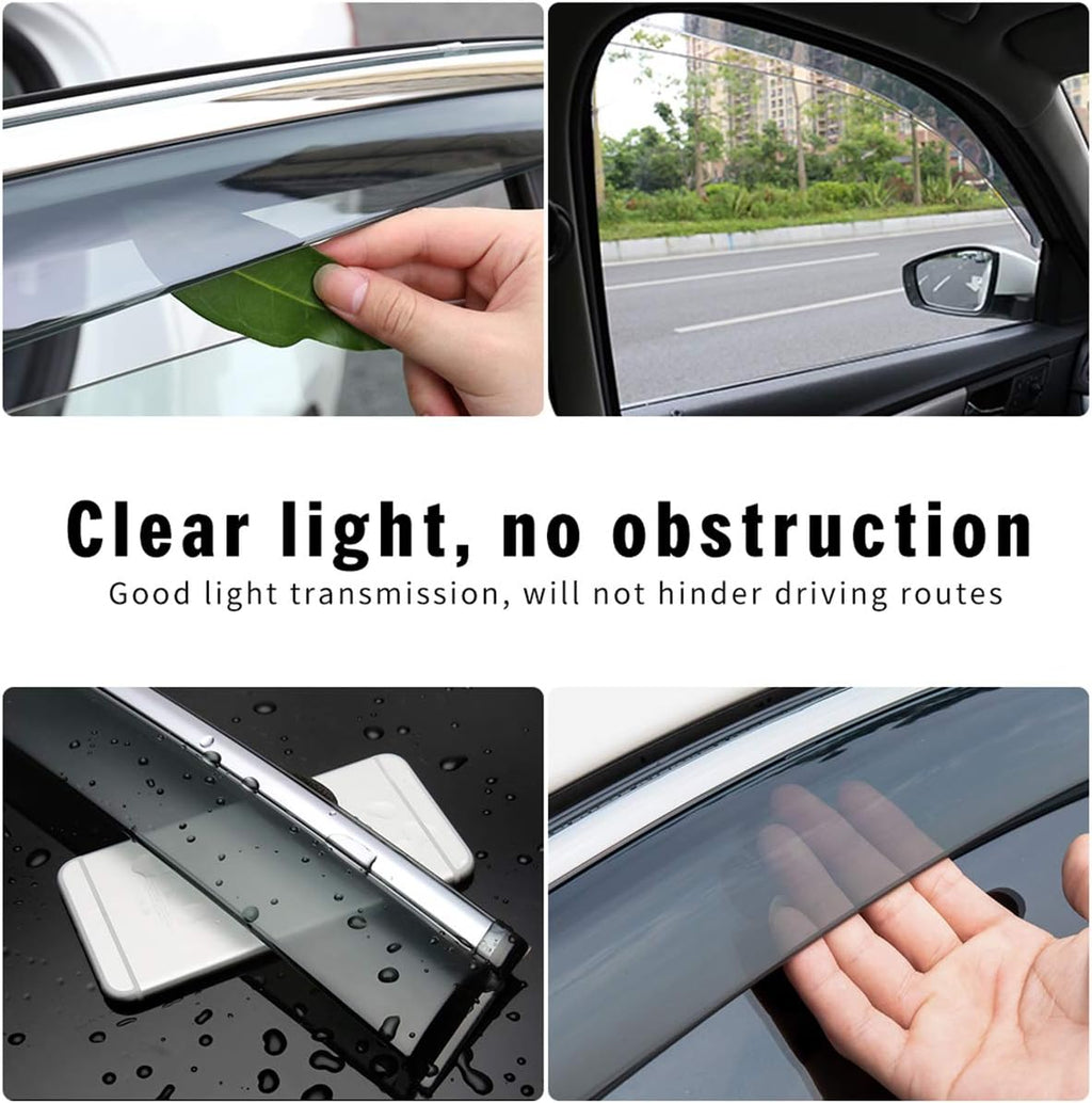 Smoke Tape-On Outside Window Visors Pack of 2 Z549
