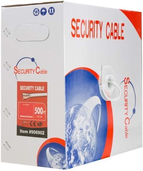 Bulk 18/2 Stranded Alarm Control Cable 500ft Unshielded Pack of 2 G976