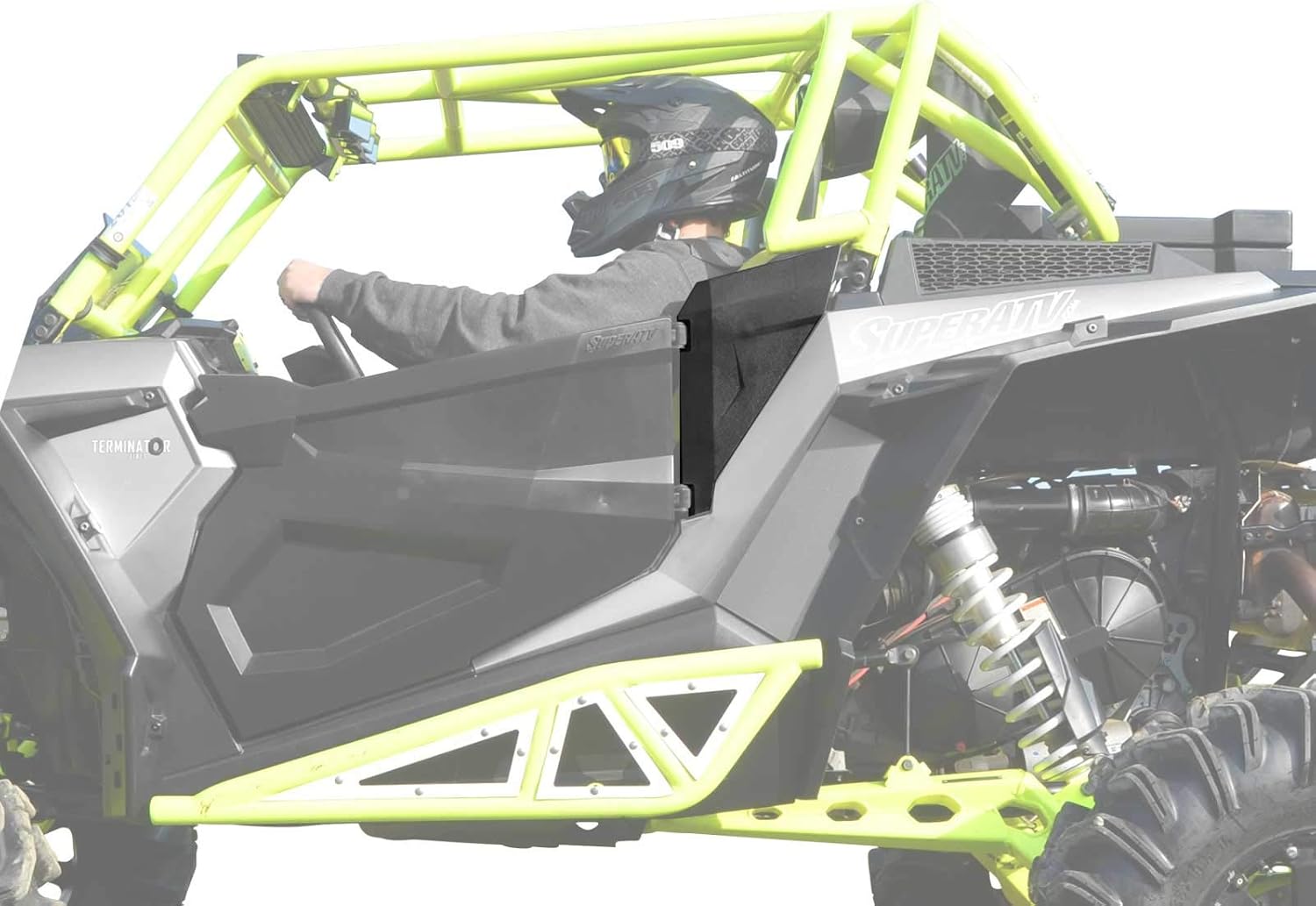Black Full Plastic Doors with Plastic Side Panels C23811