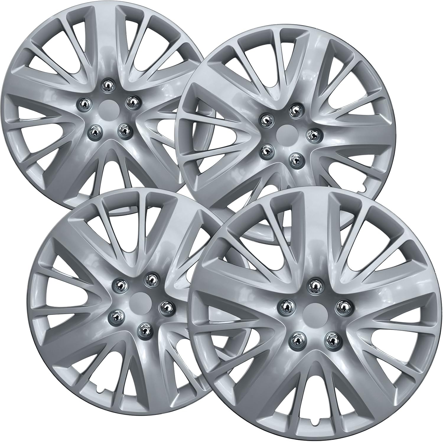 18 inch Silver Hubcaps Set of 4 Wheel Covers K499626
