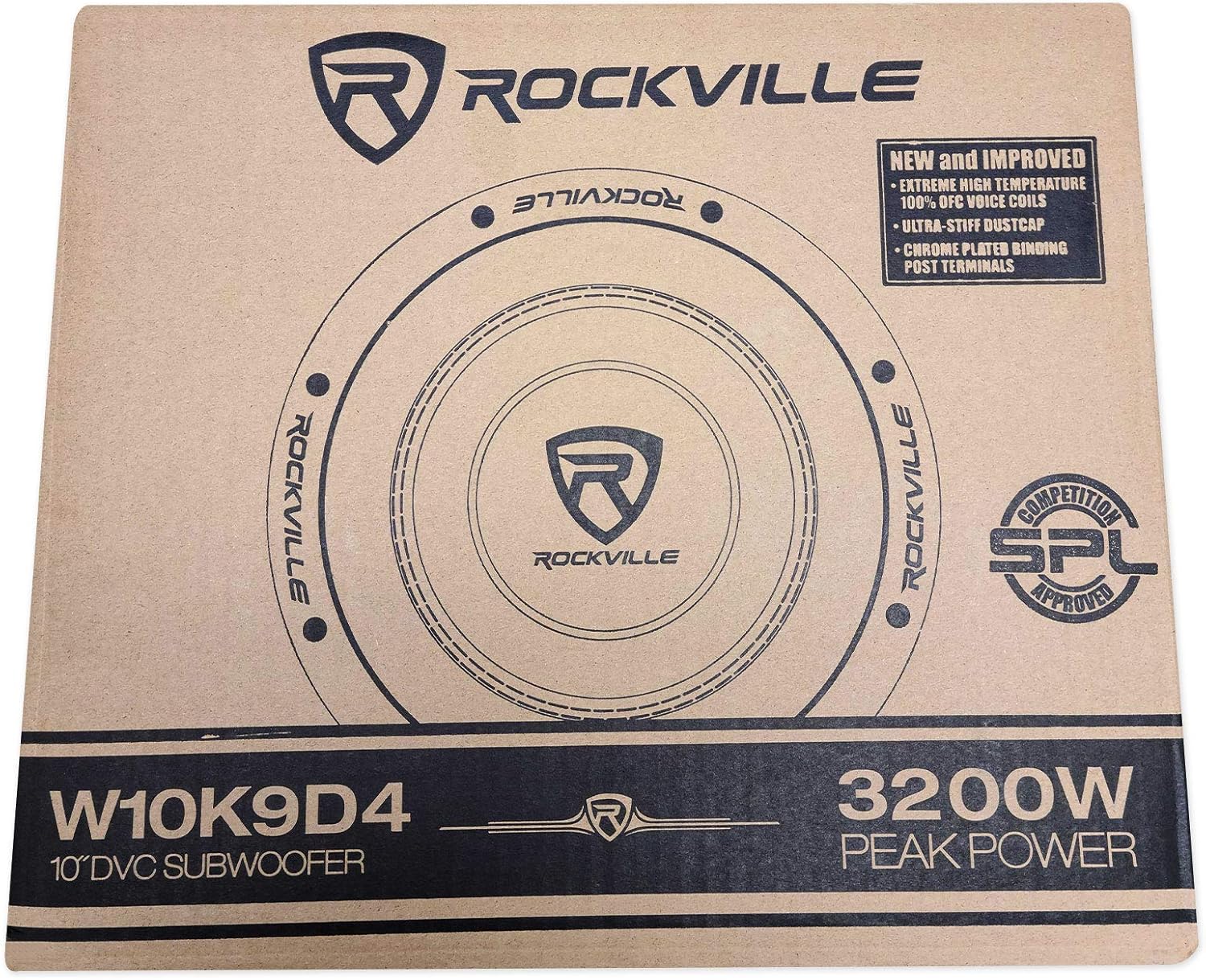 10 6400 Watt Car Subwoofers with Vented Sub Box Enclosure H26020