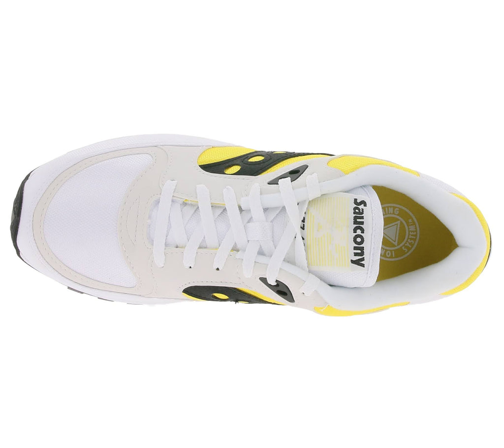 White / Yellow Saucony Jazz 4000 S817013