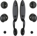 Double Door Handle Set Lock with Keyed Entry Handle and Dummy Handleset C8795
