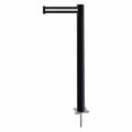 Black Post 43 H Tensabarrier Spike Post W5977