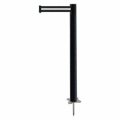 Black Post 43 H Tensabarrier Spike Post W5977