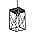 White Metal Cage Mini Pendant Light P1238